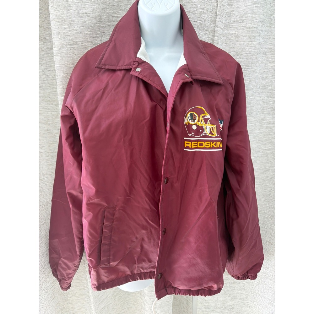 Vintage Chalk Line Washington Redskins Coaches Jacket Burgundy Med Made in USA